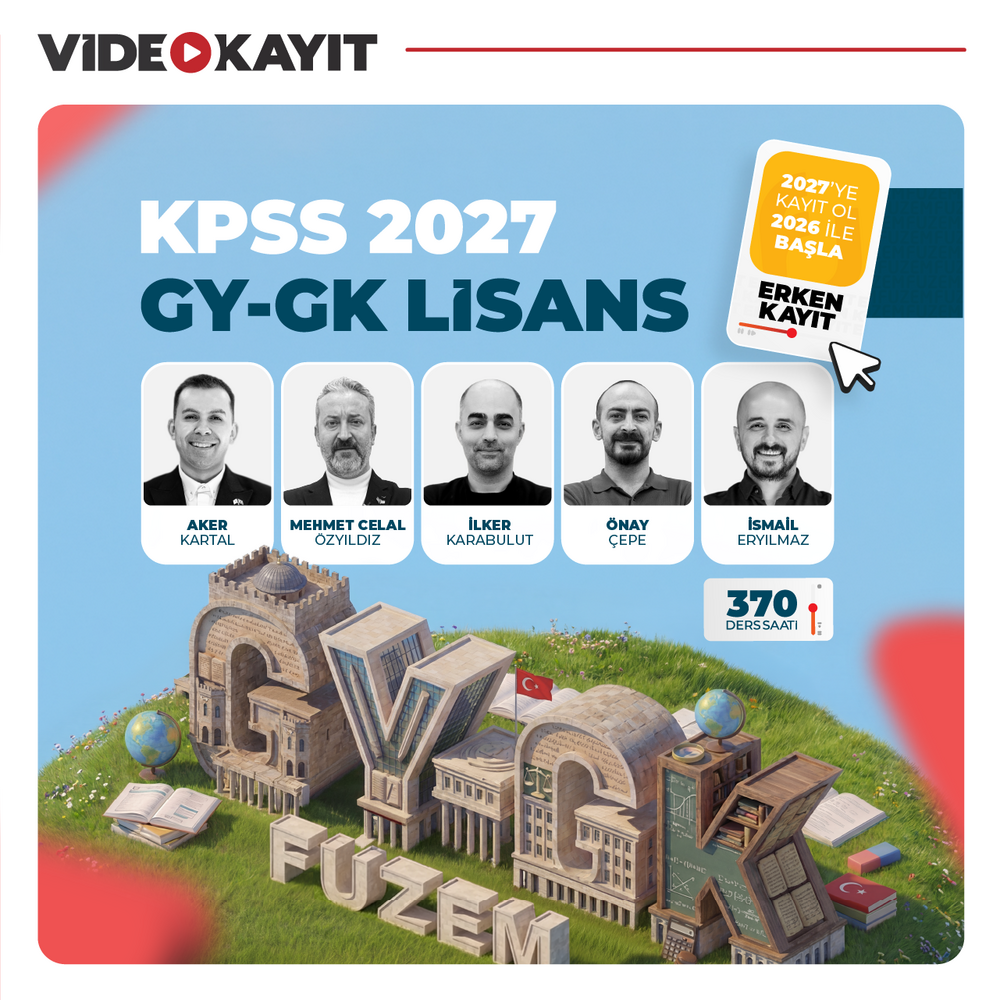 Genel Yetenek Genel Kültür KPSS GYGK Lisans 2027 | Video Kayıt