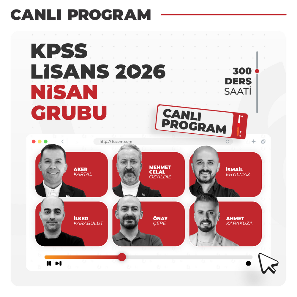 Genel Yetenek Genel Kültür KPSS Lisans 2026 Nisan Grubu | Canlı Program