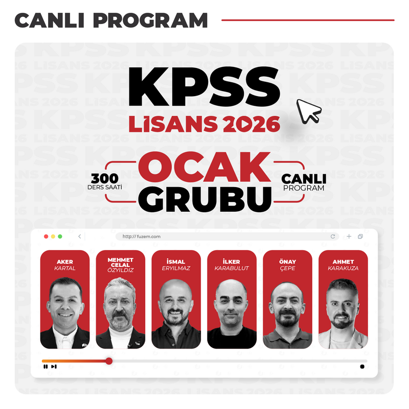 Farklı KPSS - Genel Yetenek Genel Kültür KPSS Lisans 2026 Ocak Grubu | Canlı Program