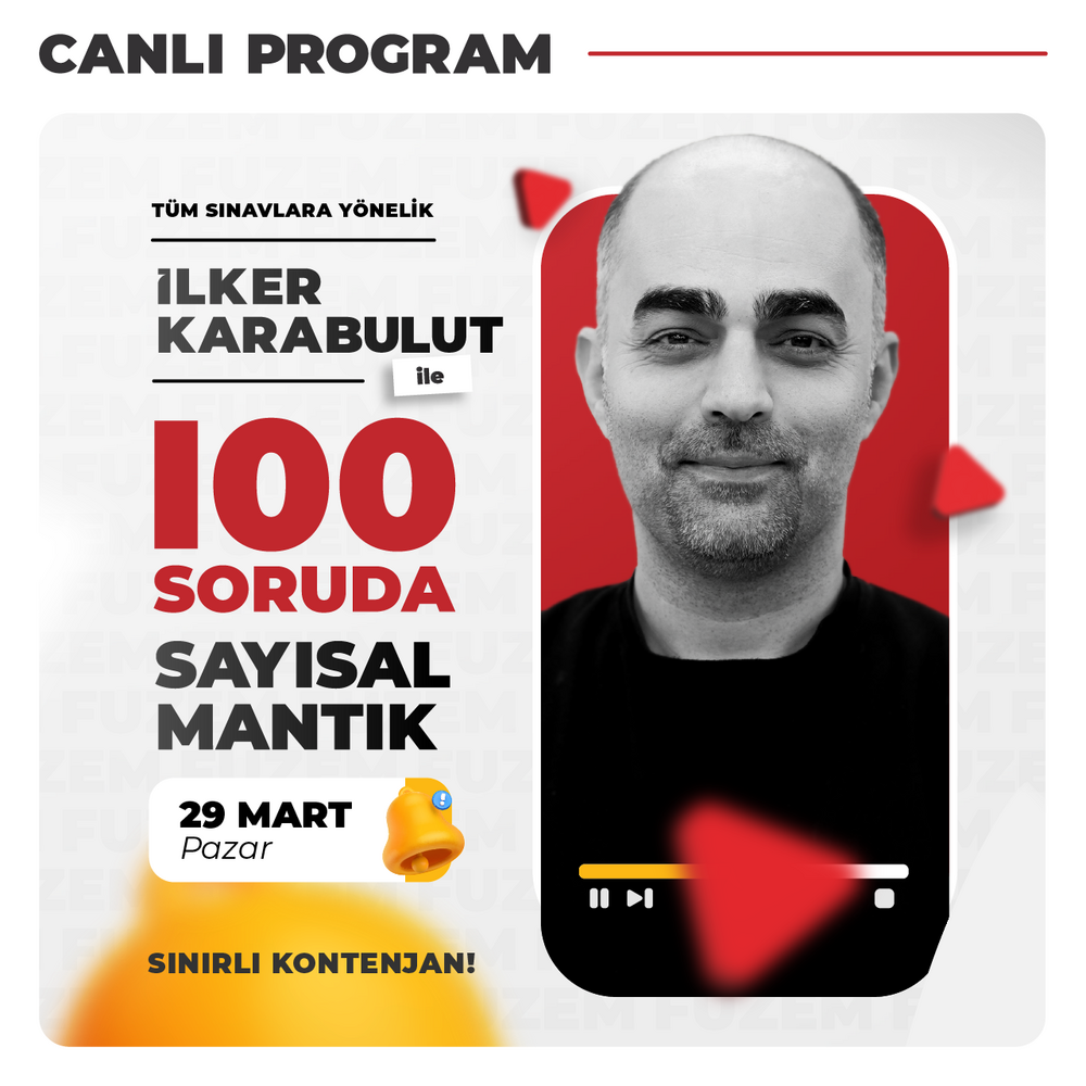 İlker Karabulut ile 100 Soruda Sayısal Mantık | Canlı Program