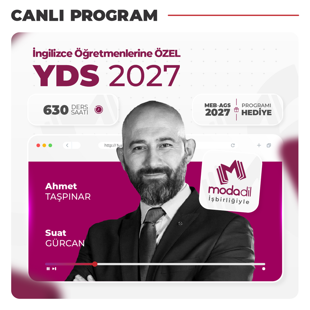İngilizce Öğretmenlerine Özel YDS 2027 | Canlı Program