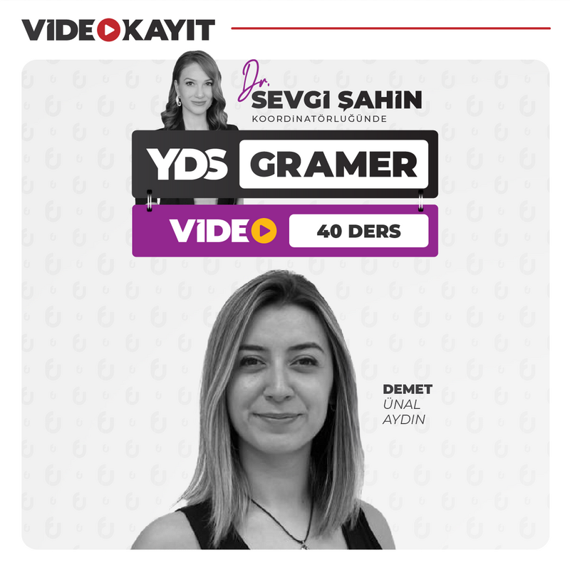 İngilizce Yabancı Dil Sınavı YDS 2025 Gramer | Video Kayıt - Thumbnail