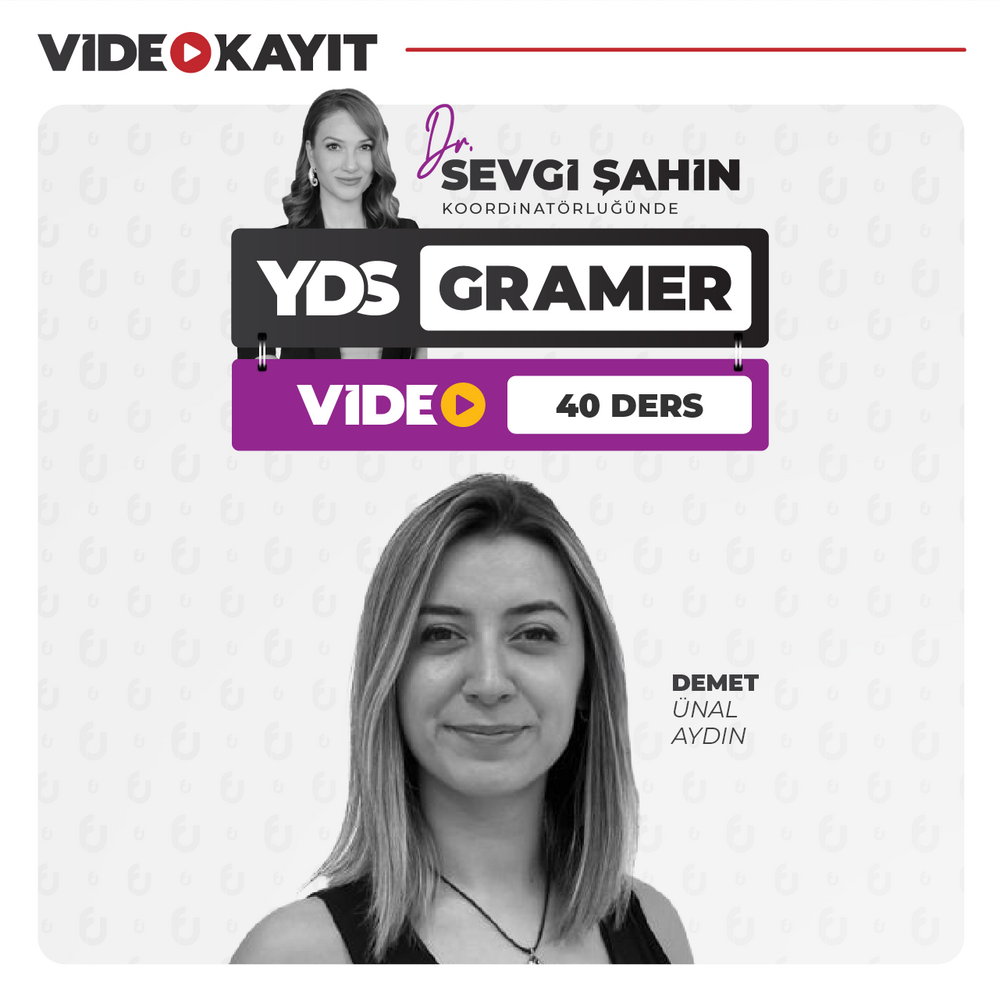 İngilizce Yabancı Dil Sınavı YDS 2025 Gramer | Video Kayıt