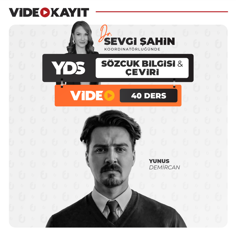 İngilizce Yabancı Dil Sınavı YDS 2025 Sözcük Bilgisi ve Çeviri | Video Kayıt - Thumbnail
