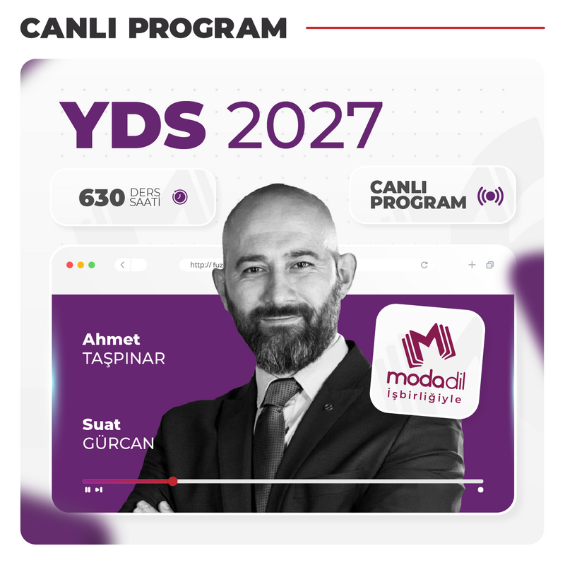 Farklı İngilizce - İngilizce Yabancı Dil Sınavı YDS 2027 | Canlı Program