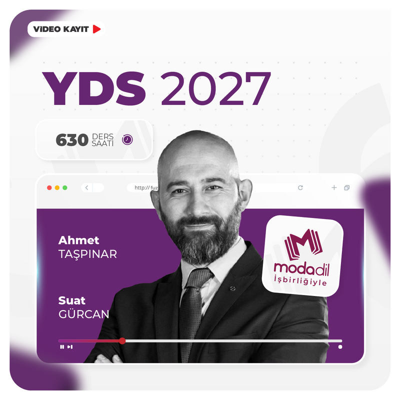 Farklı İngilizce - İngilizce Yabancı Dil Sınavı YDS 2027 İLKBAHAR | Video Kayıt