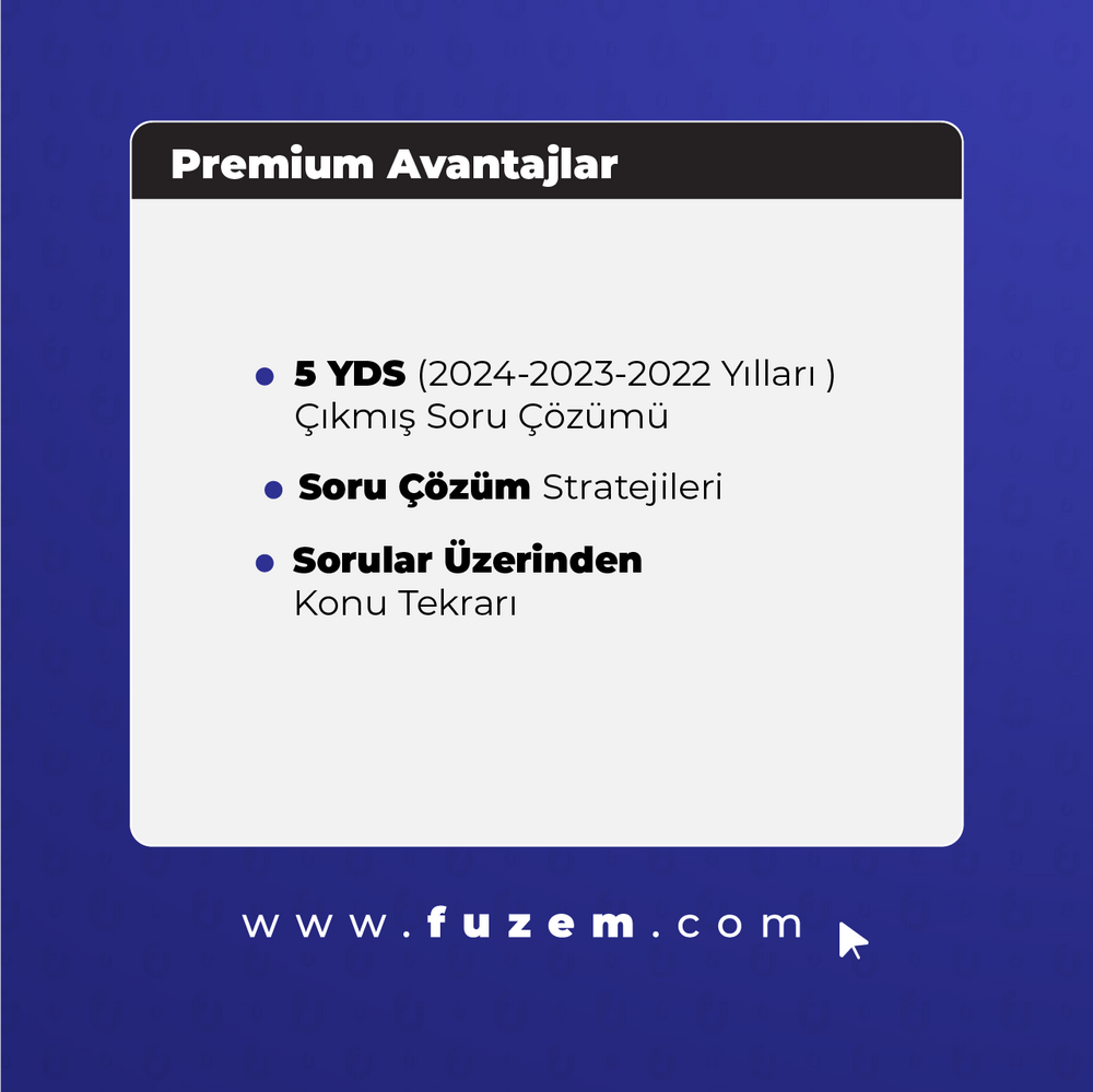 İngilizce Yabancı Dil Sınavı YDS Çıkmış Sorular 5 Deneme | Canlı Program
