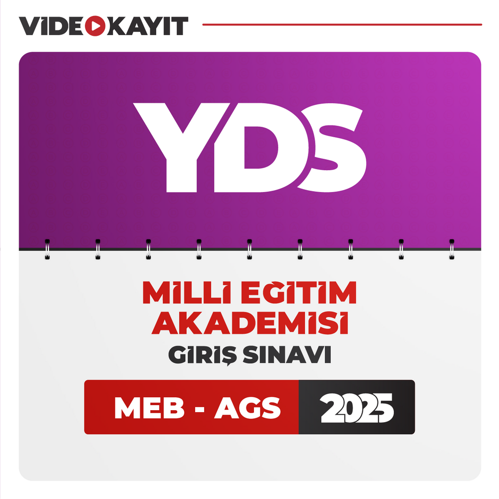 İngilizce YDS 2025 + AGS 2025 | Video Kayıt