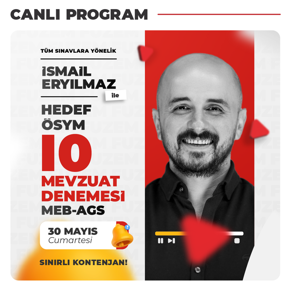 İsmail Eryılmaz ile Hedef ÖSYM 10 Mevzuat Denemesi | Canlı Program