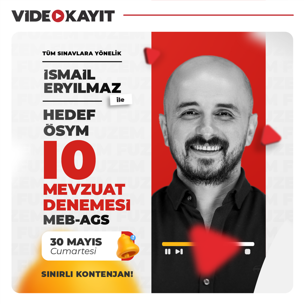 İsmail Eryılmaz ile Hedef ÖSYM 10 Mevzuat Denemesi | Video Kayıt