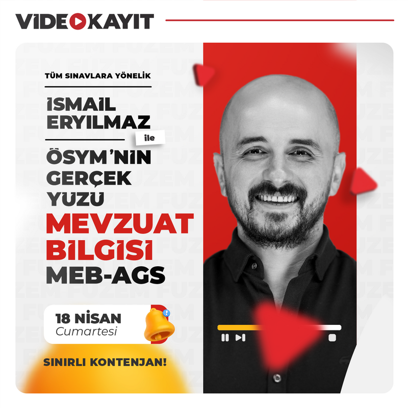 Farklı KPSS - İsmail Eryılmaz ile Mevzuat Bilgisi ÖSYM’nin Gerçek Yüzü | Video Kayıt