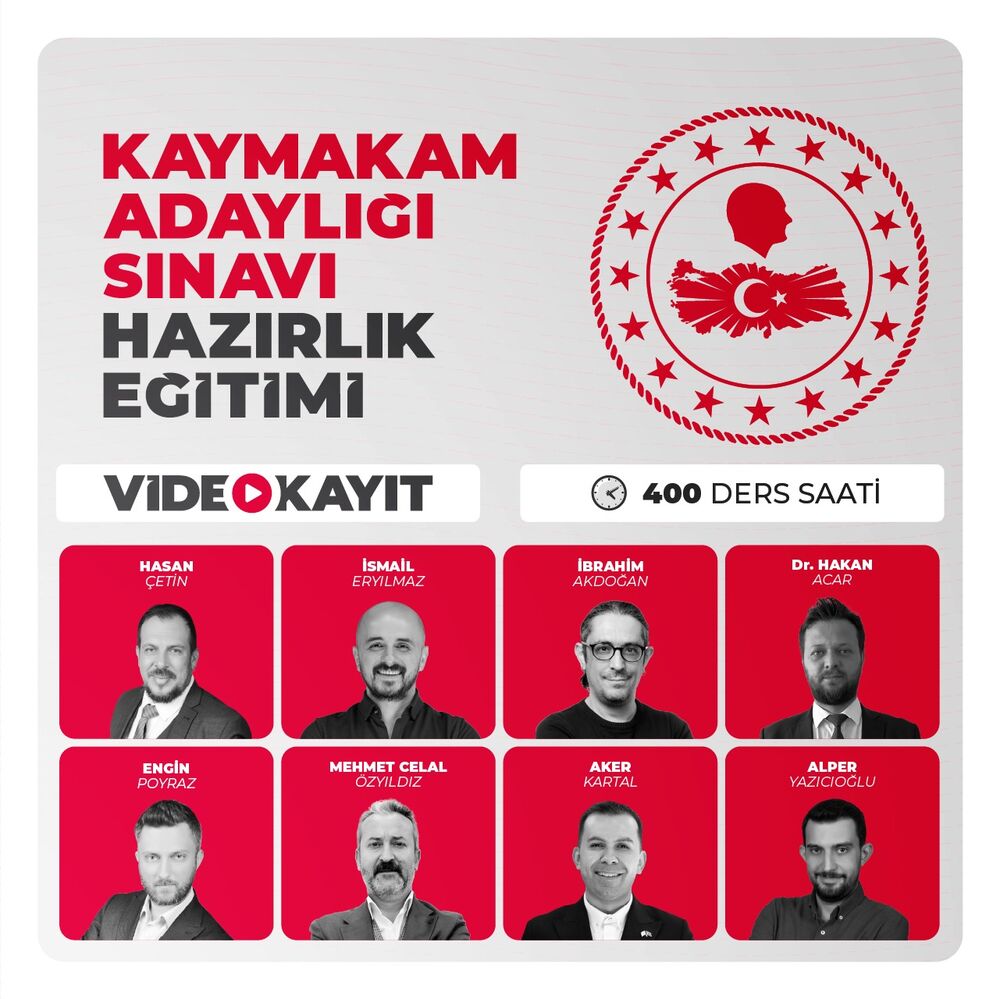 Kaymakam Adaylığı Sınavı Hazırlık Eğitimi | Video Kayıt