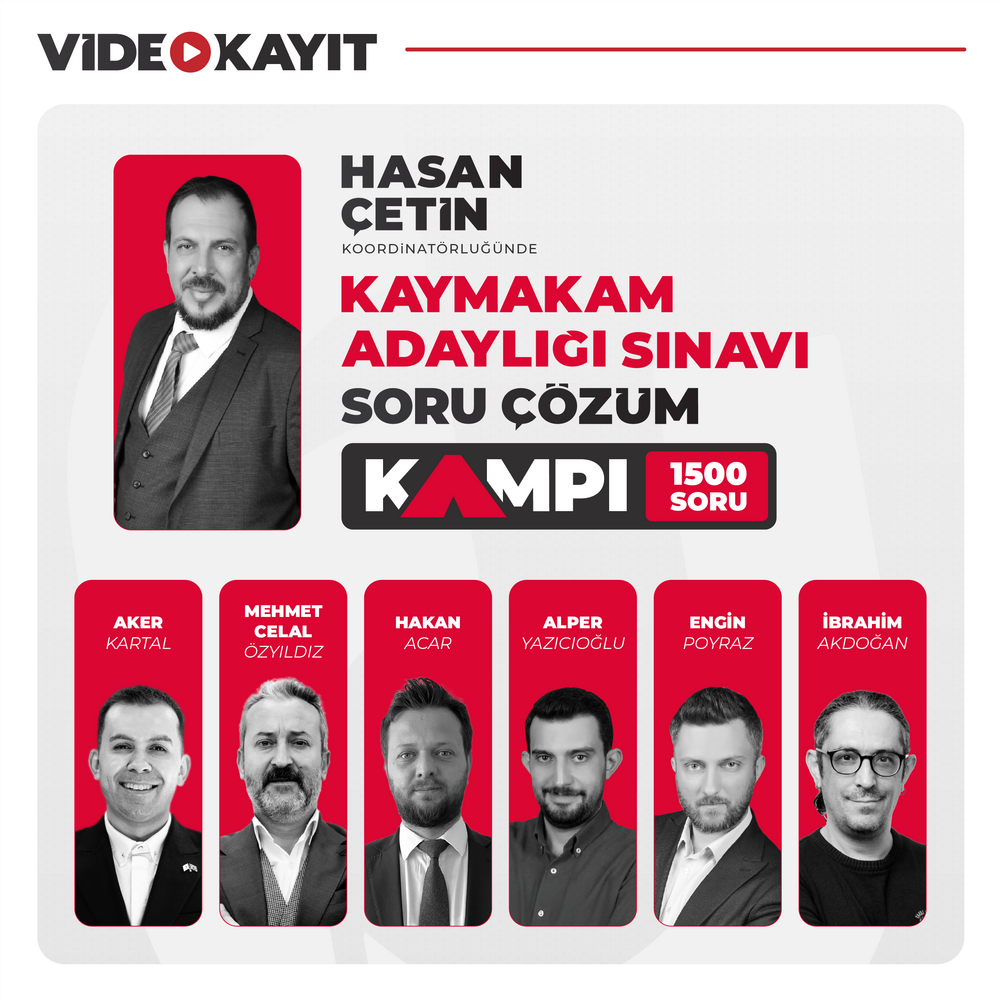 Kaymakam Adaylığı Sınavı Soru Çözüm Kampı | Video Kayıt