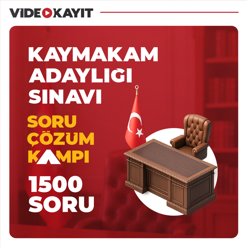 Farklı Kaymakamlık - Kaymakam Adaylığı Sınavı Soru Çözüm Kampı | Video Kayıt