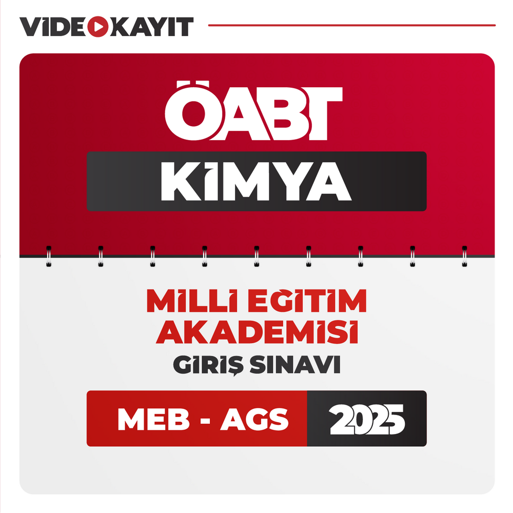 Kimya ÖABT 2025 + AGS 2025 | Video Kayıt