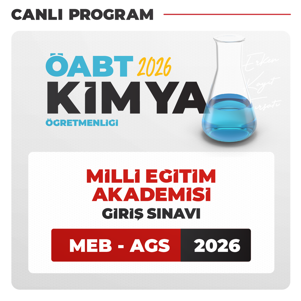 Kimya ÖABT + AGS 2026 | Canlı Program