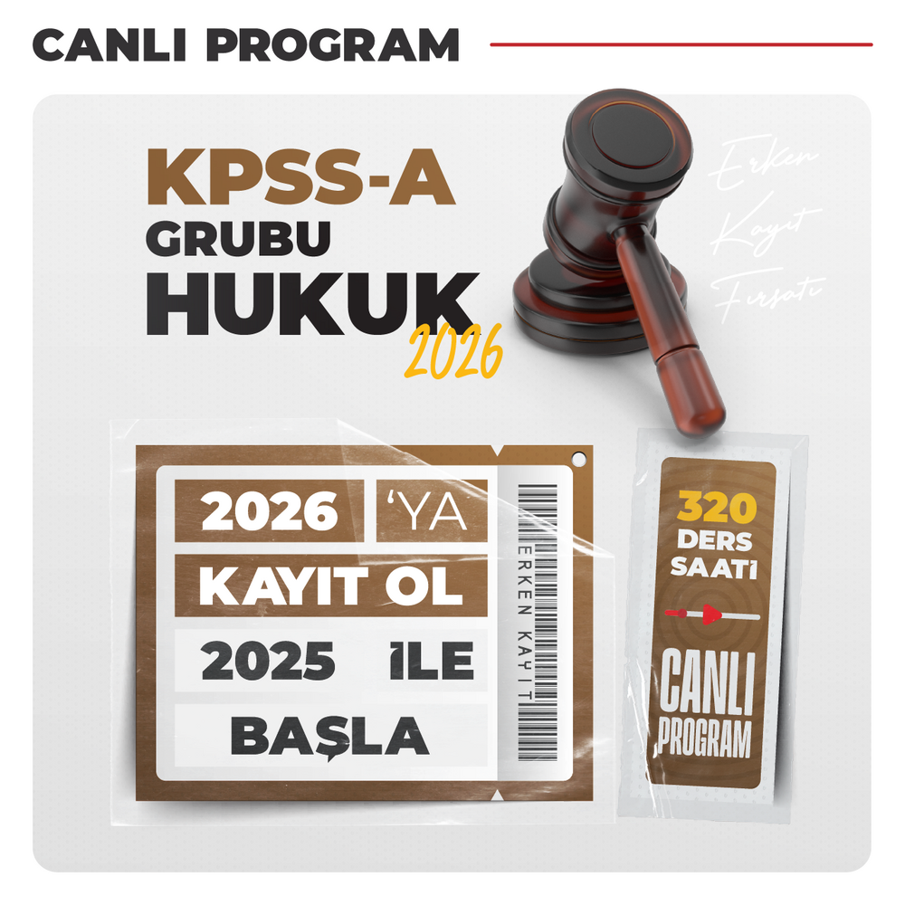 KPSS A Grubu Hukuk 2026 | Canlı Program