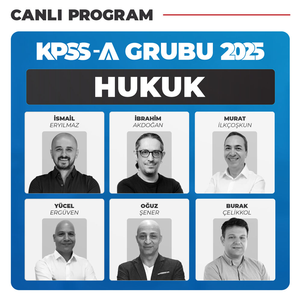 KPSS A Grubu Hukuk 2025 | Canlı Program