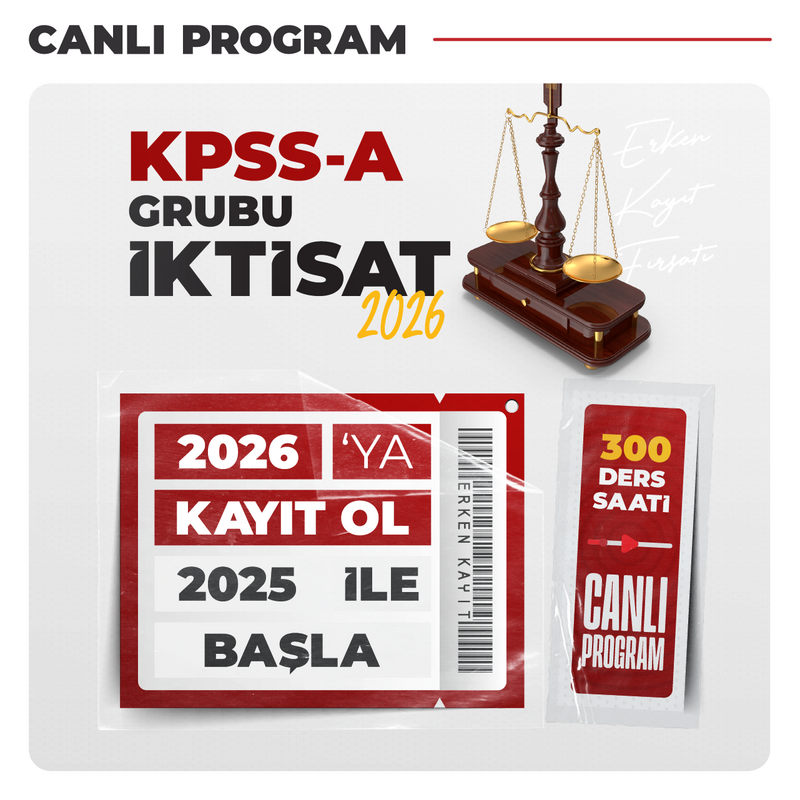 Farklı KPSS - KPSS A Grubu İktisat 2026 | Canlı Program