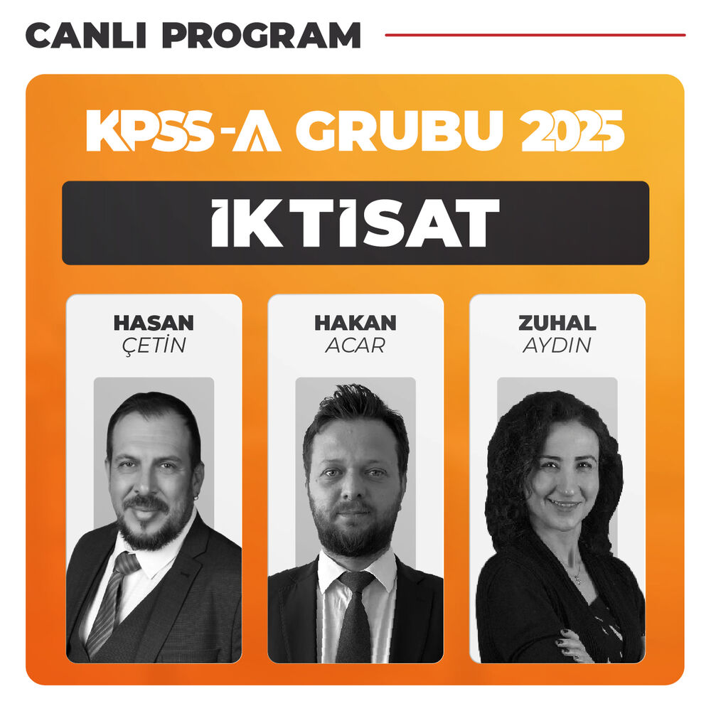 KPSS A Grubu İktisat 2025 | Canlı Program