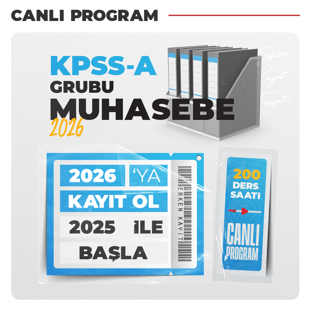 KPSS A Grubu Muhasebe 2026 | Canlı Program
