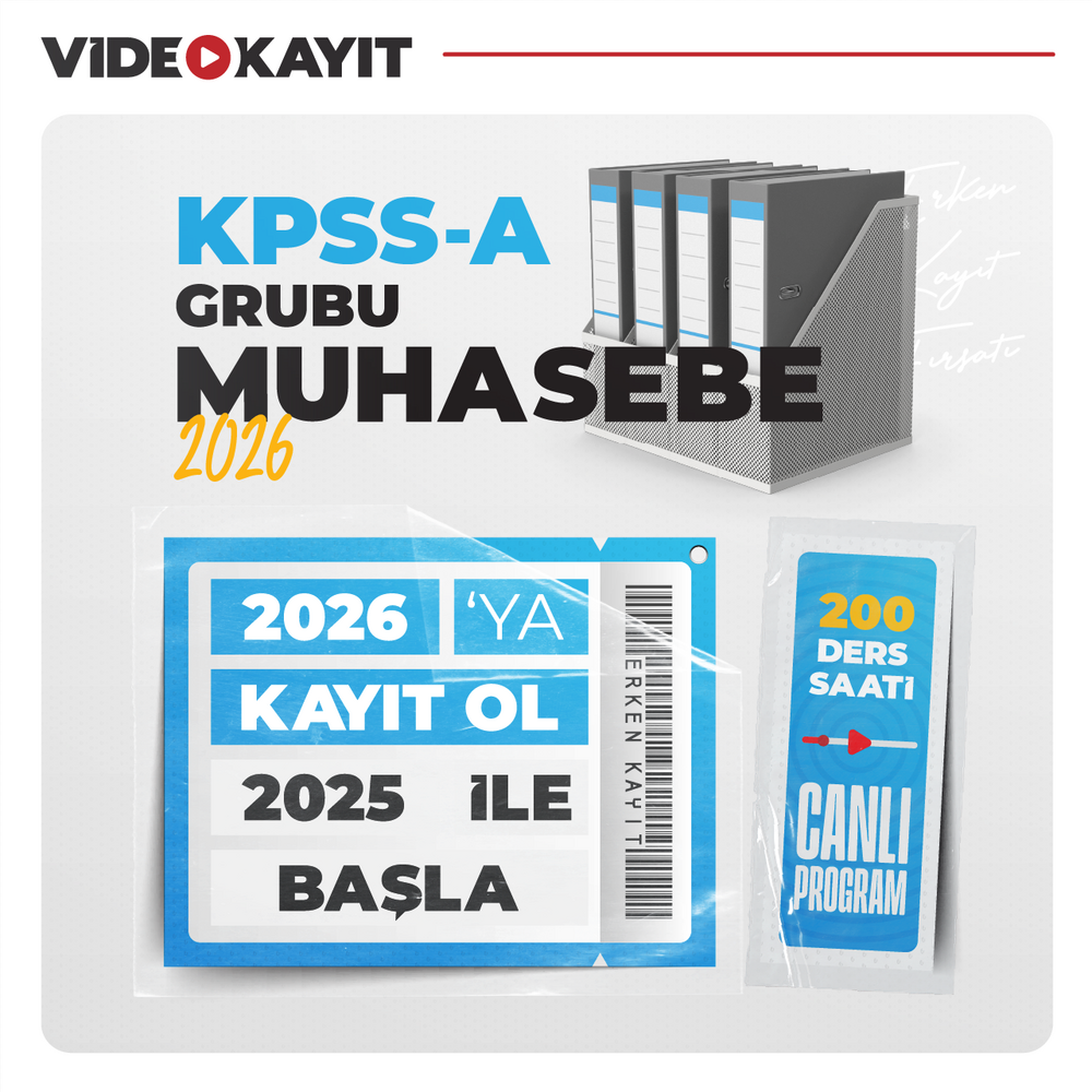 KPSS A Grubu Muhasebe 2026 | Video Kayıt