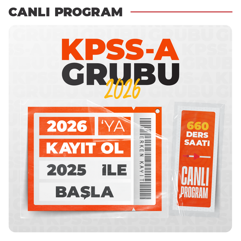 Farklı KPSS - KPSS A Grubu Tüm Dersler 2026 | Canlı Program