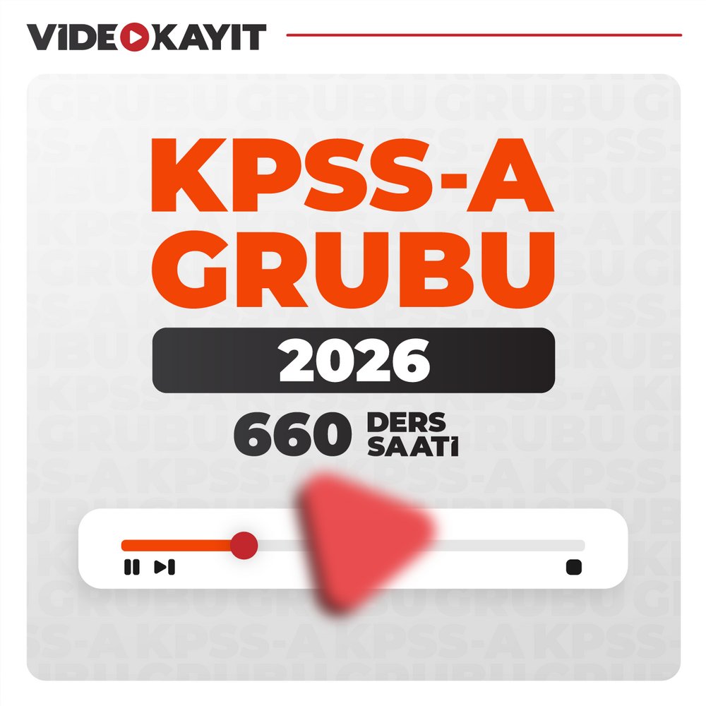KPSS A Grubu Tüm Dersler 2026 | Video Kayıt