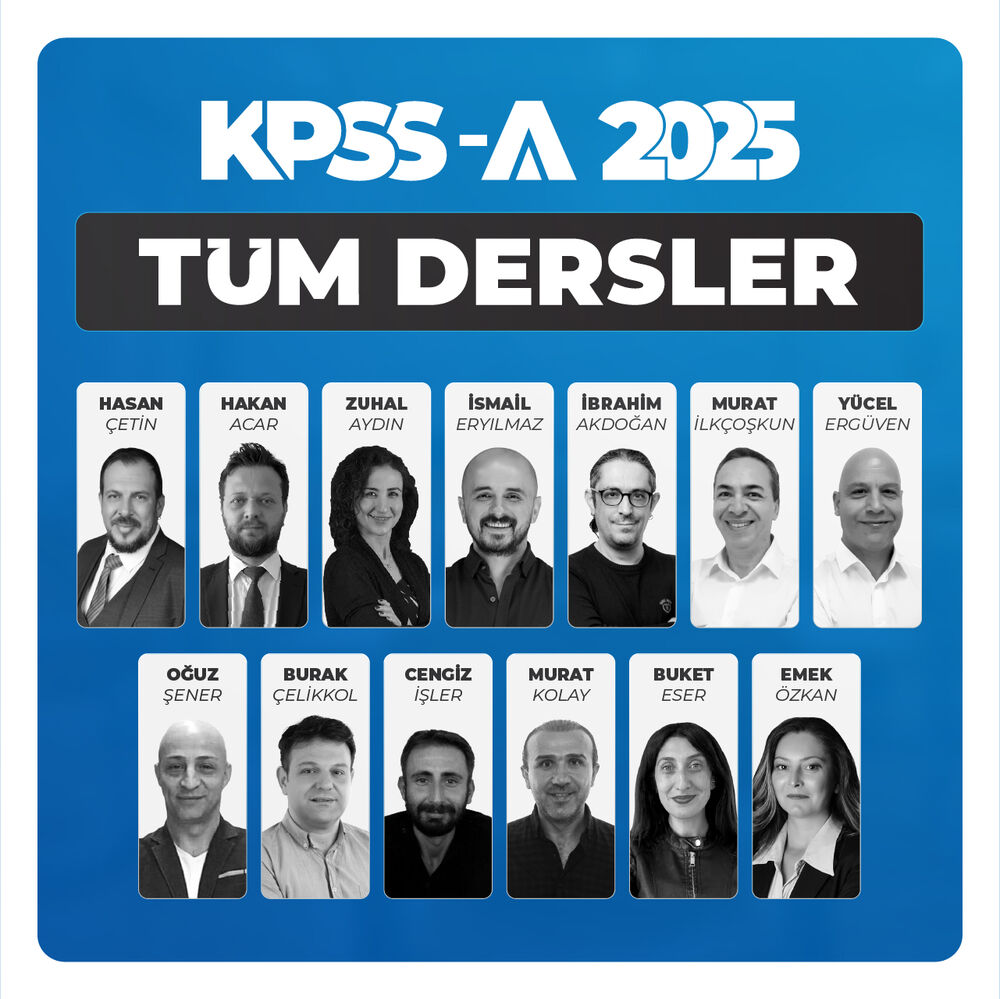 KPSS A Grubu Tüm Dersler 2025 | Canlı Program