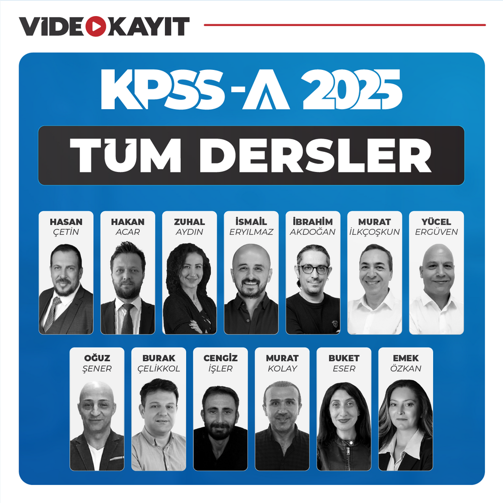 KPSS A Grubu Tüm Dersler 2025 | Video Kayıt