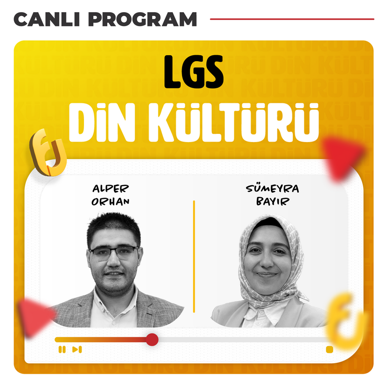 Farklı YKS - LGS Din Kültürü 2026 | Canlı Program