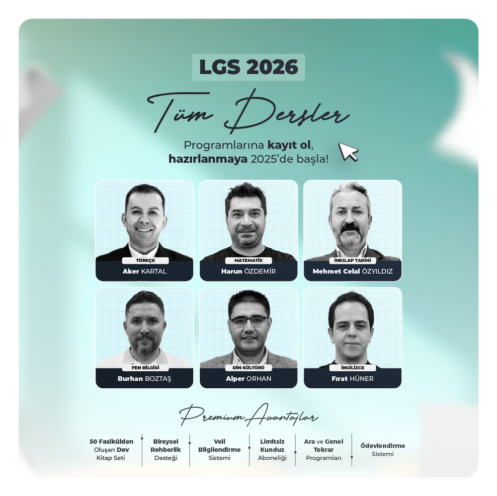 LGS Liselere Giriş Sınavı 2026 | Canlı Program