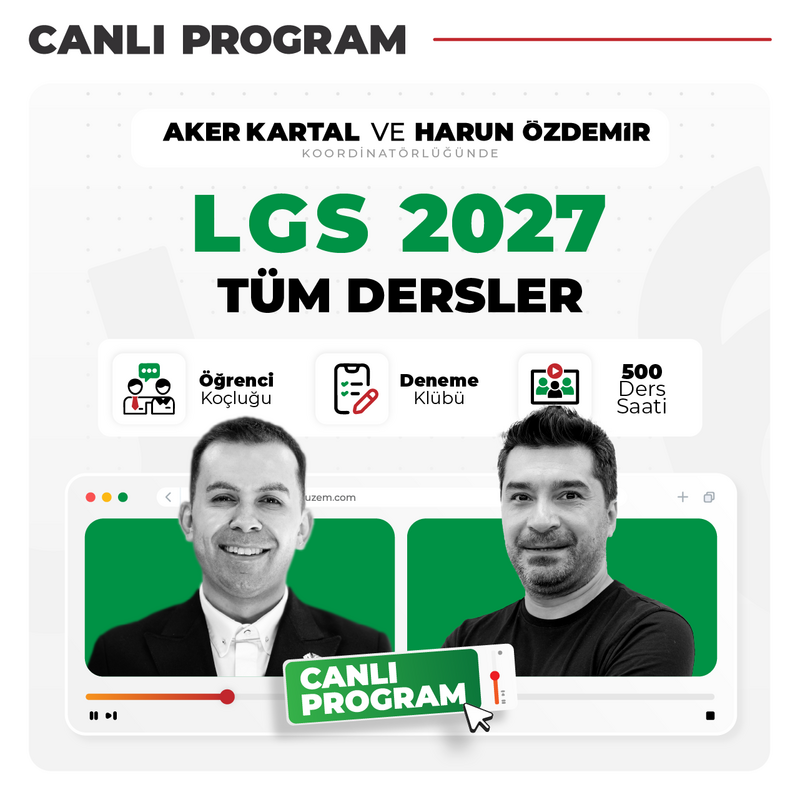 Farklı LGS - LGS Liselere Giriş Sınavı 2027 | Canlı Program