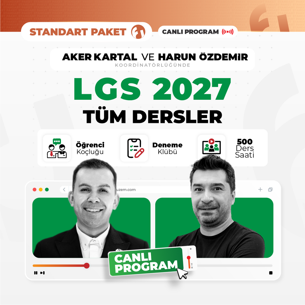 LGS Liselere Giriş Sınavı 2027 Standart Paket | Canlı Program
