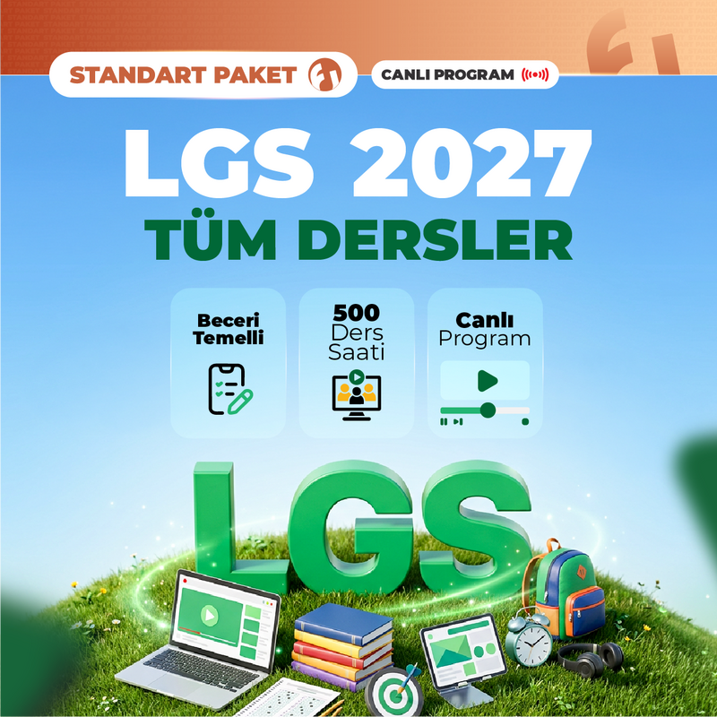 Farklı LGS - LGS Liselere Giriş Sınavı 2027 Standart Paket | Canlı Program