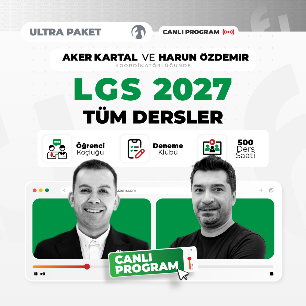 LGS Liselere Giriş Sınavı 2027 Ultra Paket | Canlı Program