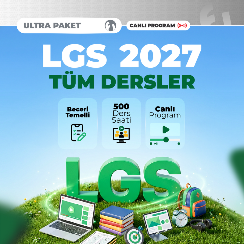 Farklı LGS - LGS Liselere Giriş Sınavı 2027 Ultra Paket | Canlı Program