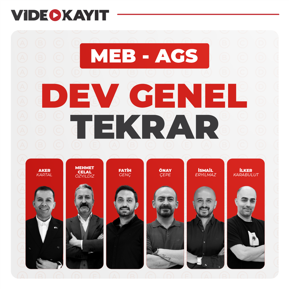 MEB AGS 2025 DEV Genel Tekrar | Video Kayıt
