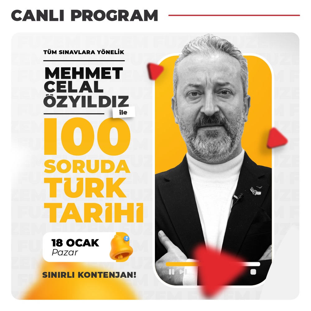 Mehmet Celal ÖZYILDIZ ile 100 Soruda Türk Tarihi | Canlı Program