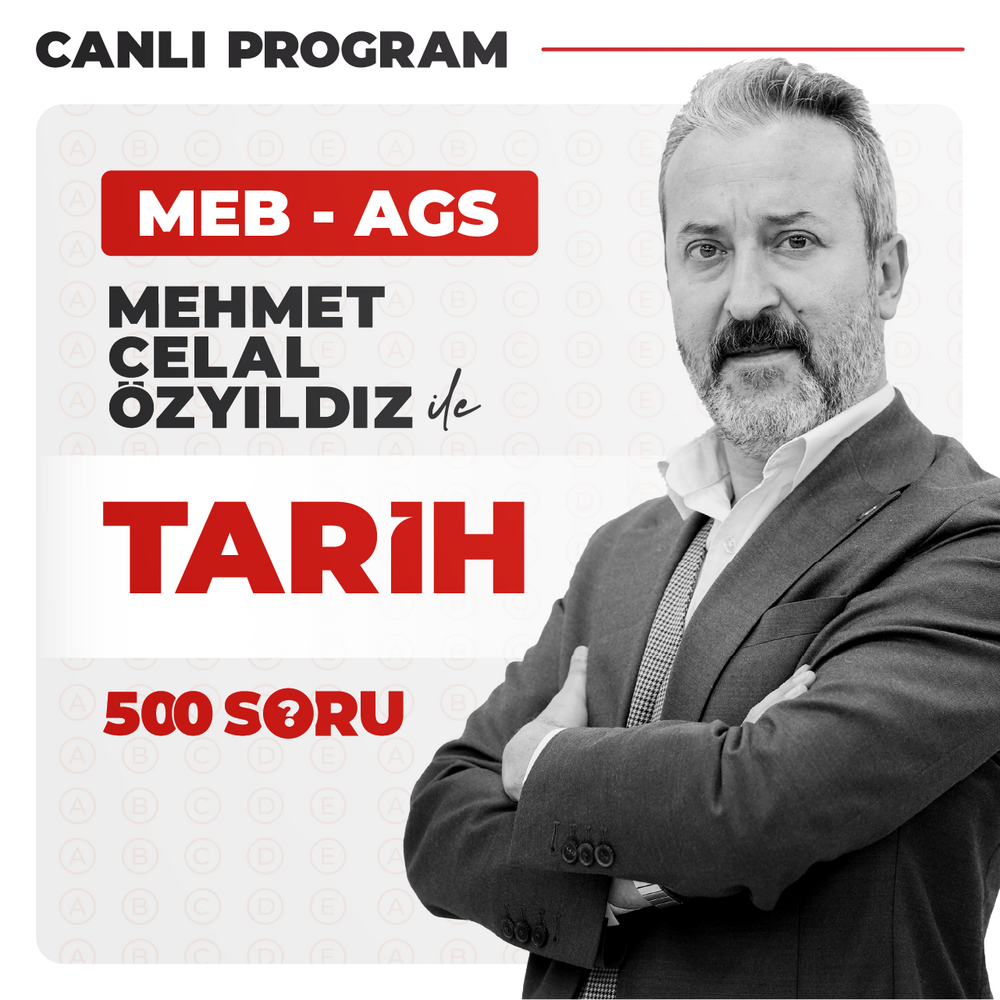 Mehmet Celal ÖZYILDIZ ile 500 Soruda MEB AGS Tarih | Canlı Program