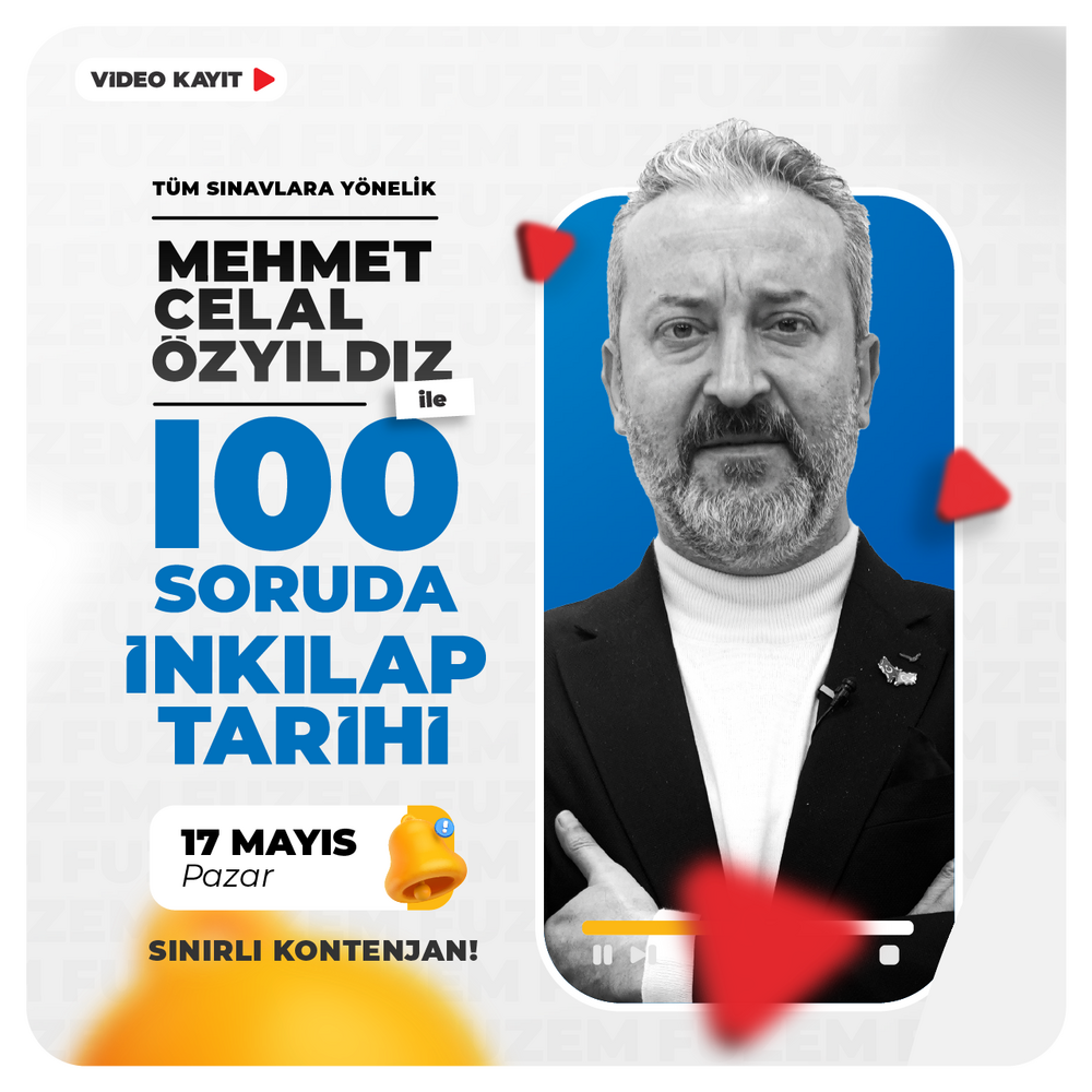 Mehmet Celal ÖZYILDIZ ile 100 Soruda İnkılap Tarihi | Video Kayıt