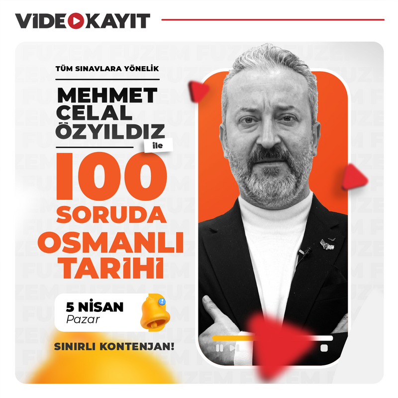 Farklı KPSS - Mehmet Celal ÖZYILDIZ ile 100 Soruda Osmanlı Tarihi | Video Kayıt