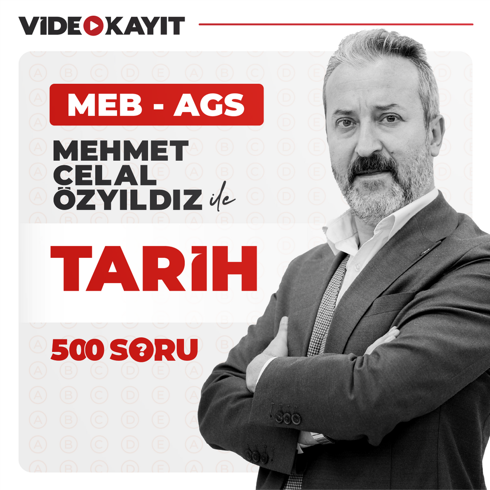 Mehmet Celal ÖZYILDIZ ile 500 Soruda MEB AGS Tarih | Video Kayıt