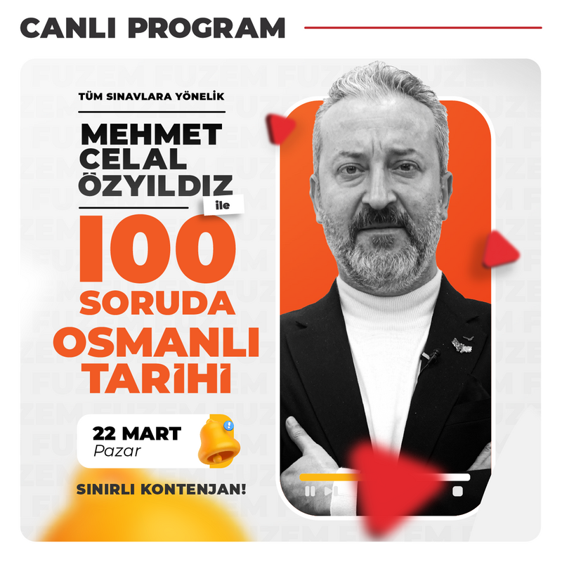 Farklı KPSS - Mehmet Celal ÖZYILDIZ ile 100 Soruda Osmanlı Tarihi | Canlı Program