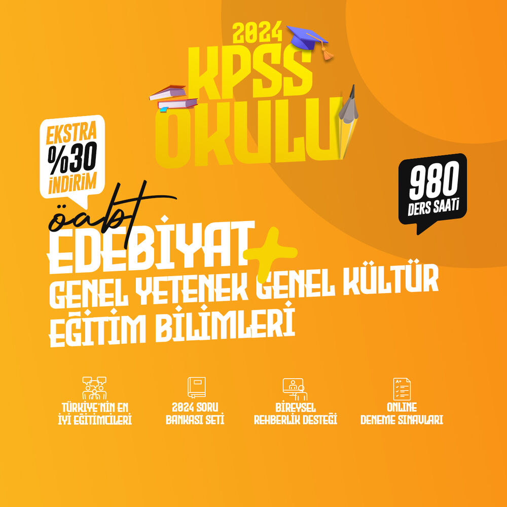 Türk Dili ve Edebiyatı ÖABT 2024 + Eğitim Bilimleri 2024 + GYGK 2024 - Canlı Ders