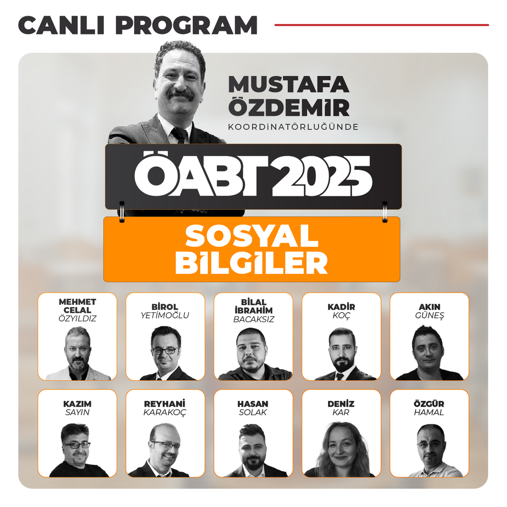 Sosyal Bilgiler Öğretmenliği ÖABT 2025 | Canlı Program