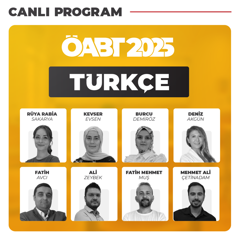 Türkçe Öğretmenliği ÖABT 2025 | Canlı Program