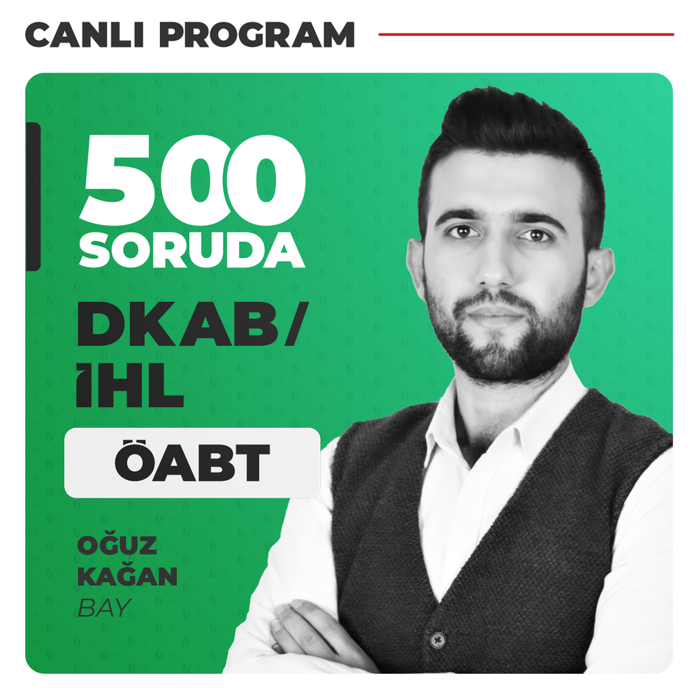 Oğuz Kağan BAY ile 500 Soruda DKAB/İHL ÖABT | Canlı Program