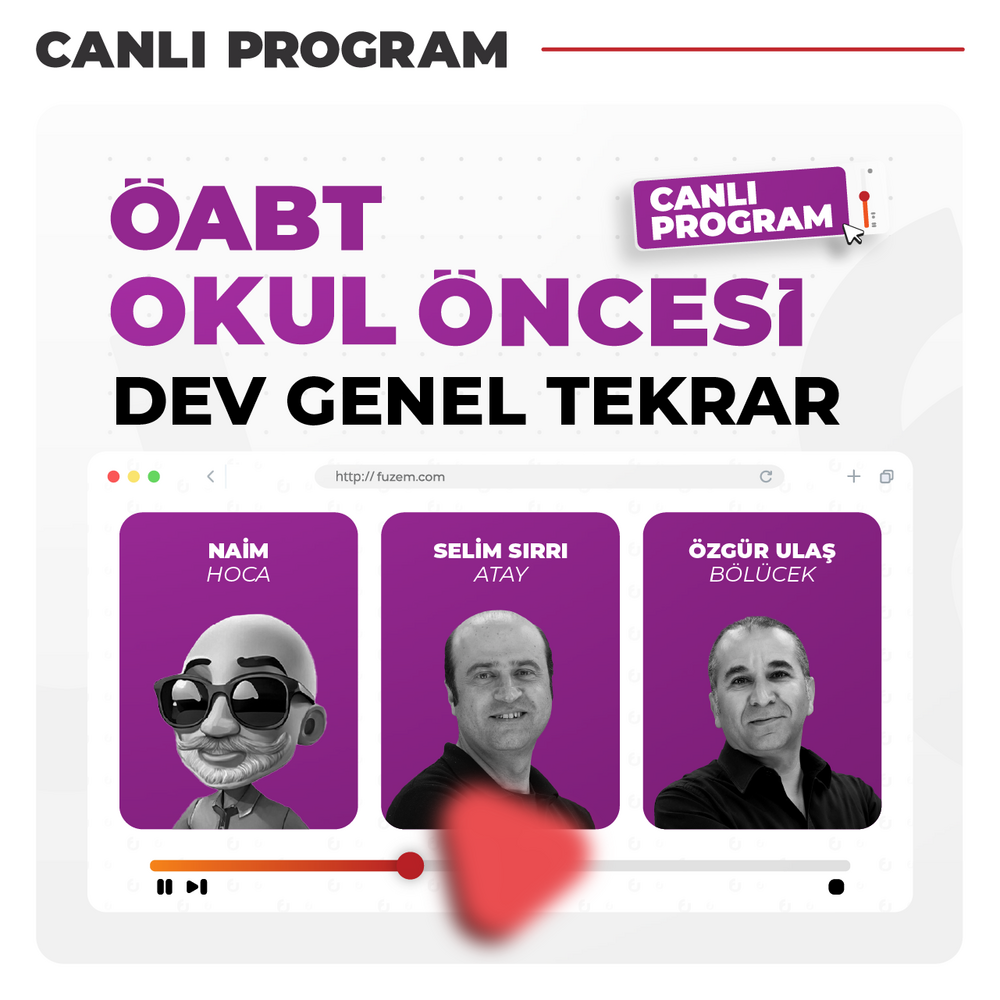 Okul Öncesi ÖABT 2026 DEV Genel Tekrar | Canlı Program