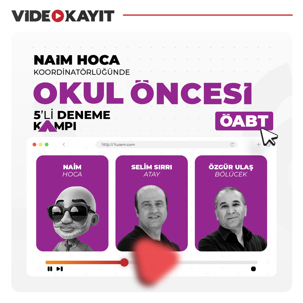 Okul Öncesi ÖABT 5’li Deneme Kampı | Video Kayıt